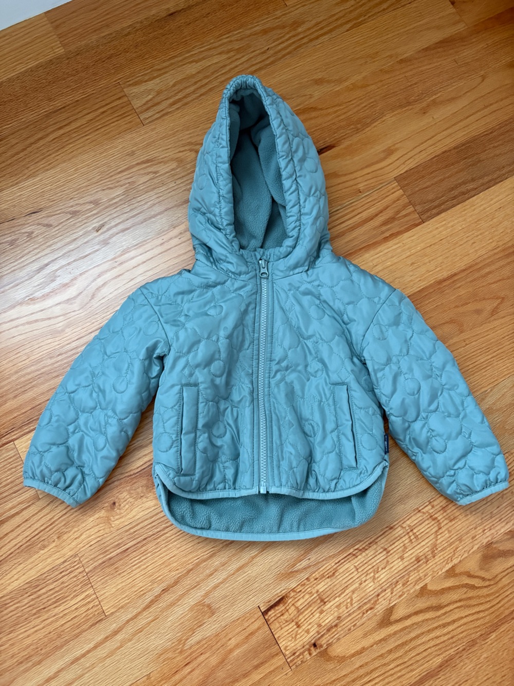OshKosh B'gosh Sage Green Quilted Hooded Jacket